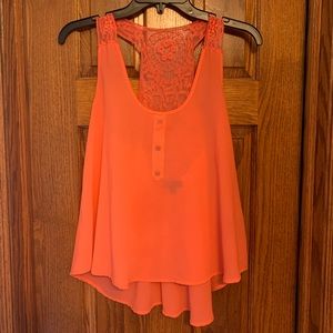 Sheer Lacey Tank Top Blouse